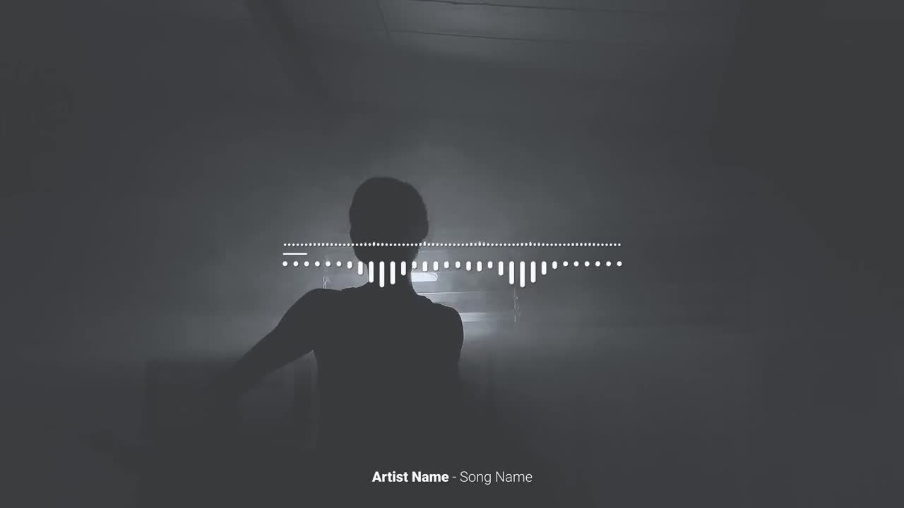 Stock Video Minimal Audio Visualize Animated Wallpaper - Free Download