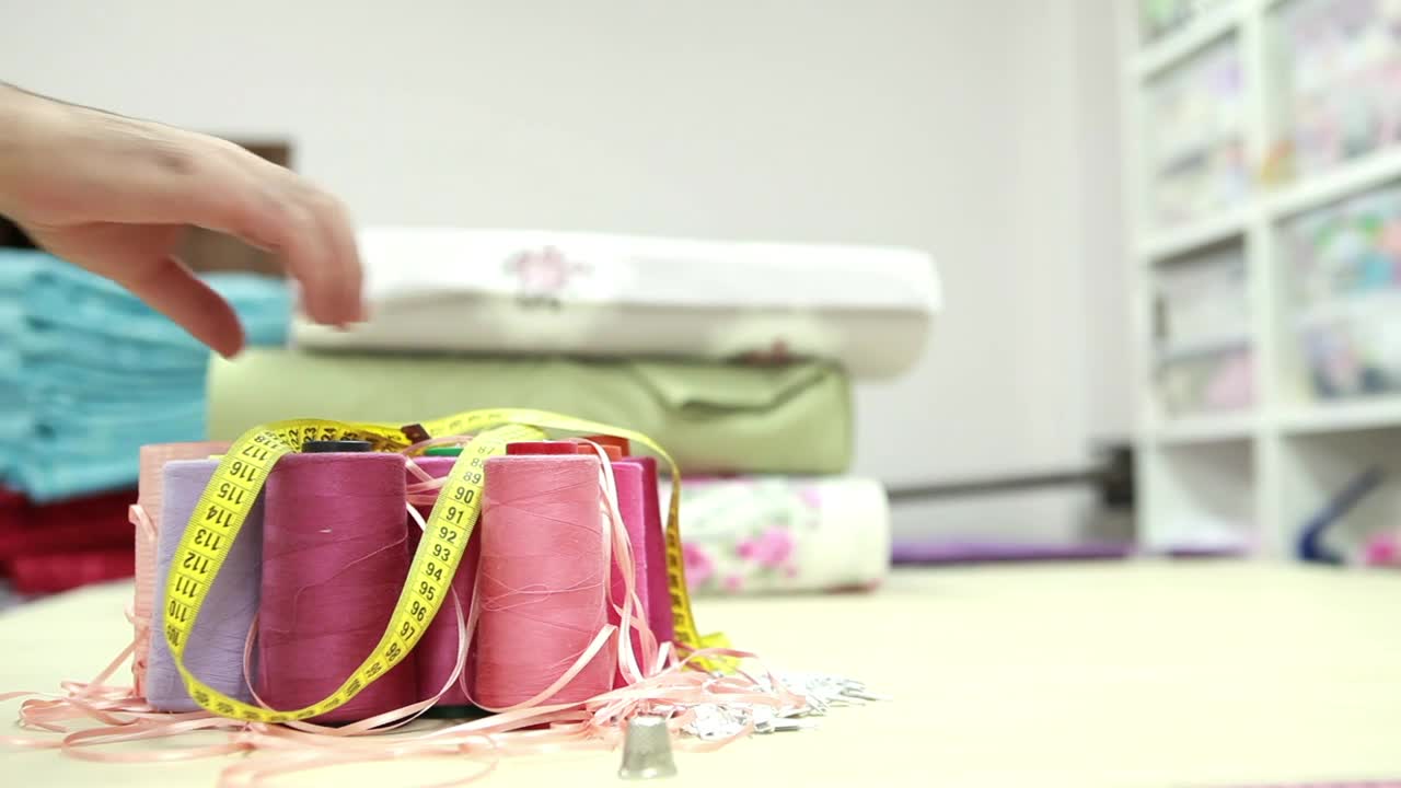 Stock Video Measuring Tape In A Sewing Worksho Animated Wallpaper - Free Download
