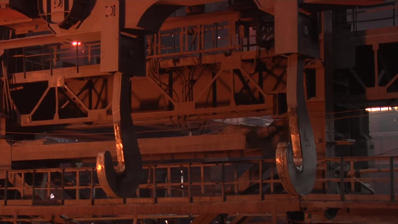 Stock Video Metal Hooks Cranes In A Factor Animated Wallpaper - Free Download