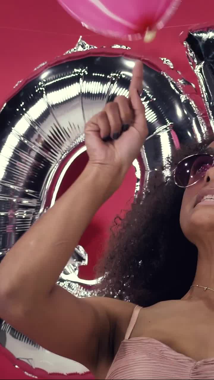 Free Stock Video Woman Playing With The Balloons Of A Valentines Celebration Live Wallpaper - Free Download