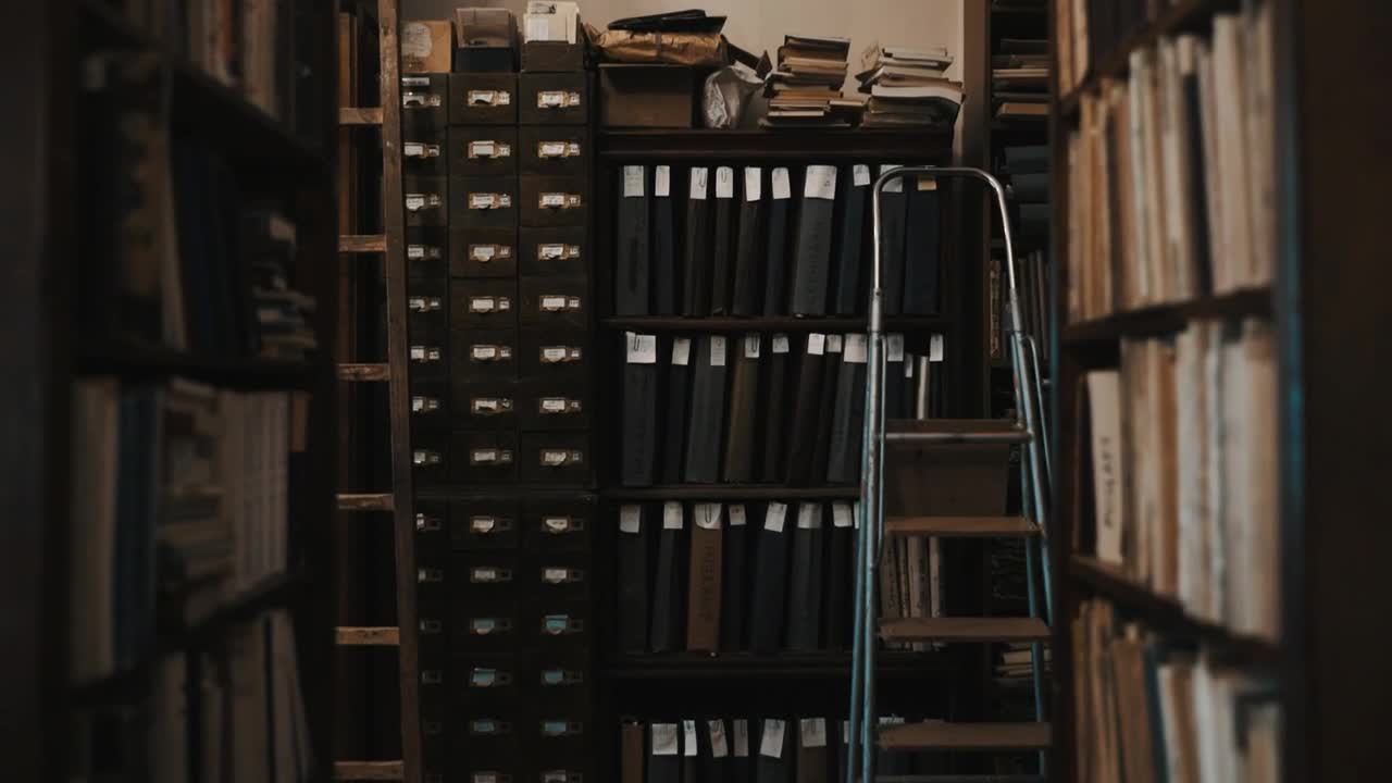 Stock Video Inside An Old Library Animated Wallpaper - Free Download