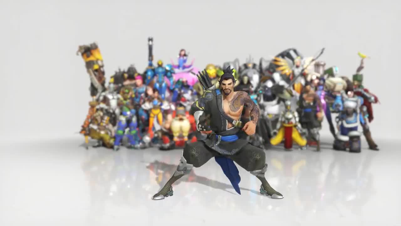 Overwatch Hanzo Dance Emote Animated Wallpaper 1080p FULLHD - Free Download