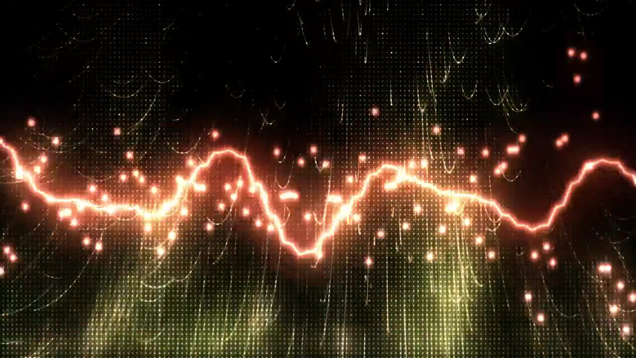 Stock Footage Vibrant Sound Waves Virtual Live Wallpaper - Free Download