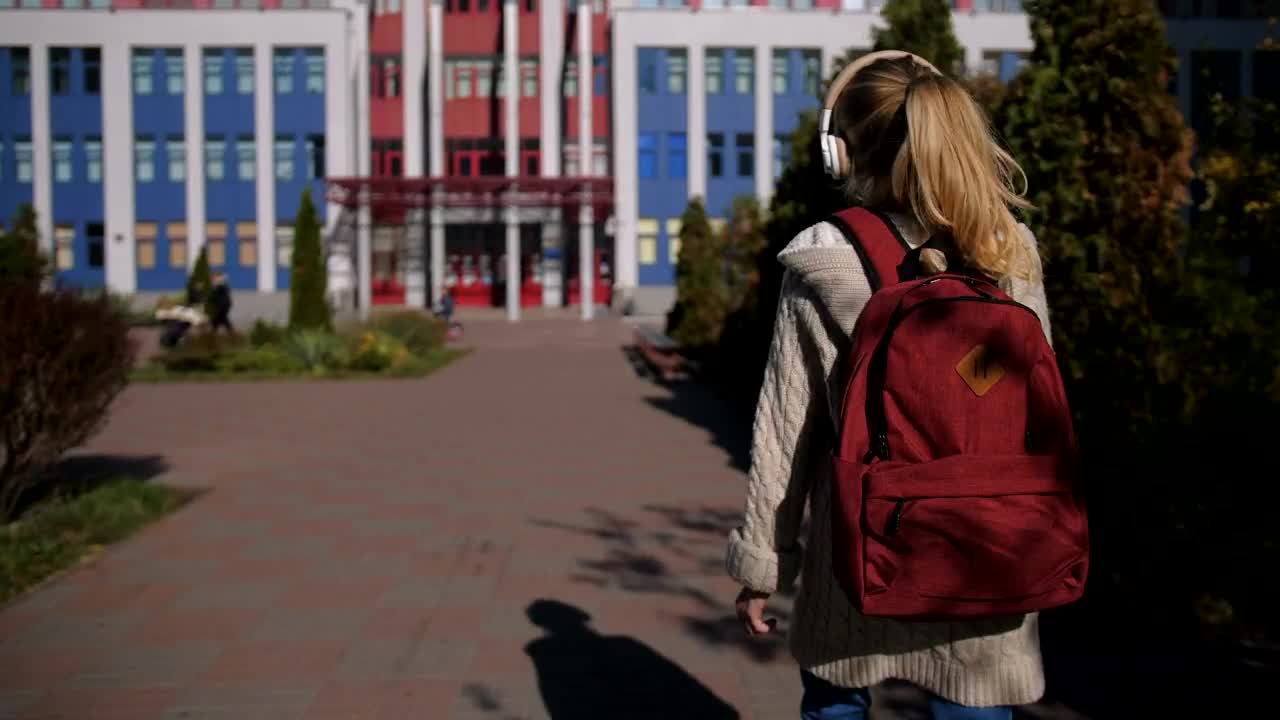 Stock Video Girl Walking To School Live Wallpaper For PC - Free Download