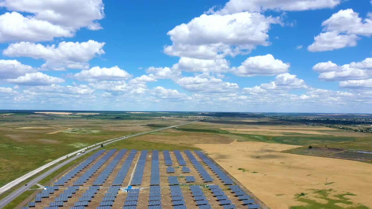 Free Video Stock Solar Panels And The Highway On The Countryside Live Wallpaper - Free Download