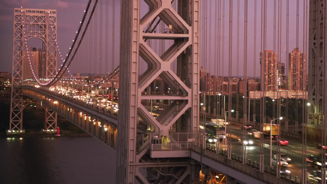 Video Stock Busy Roads Across The Washington Bridge Live Wallpaper For PC - Free Download