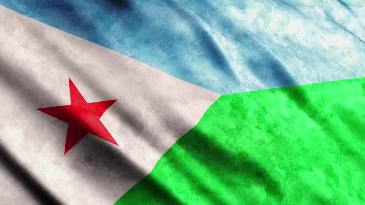 Stock Video Flag Of The Country Of Djibouti In Africa Live Wallpaper For PC - Free Download