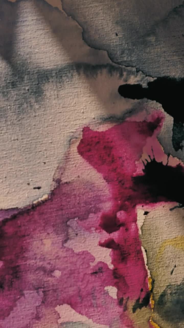 Stock Video Fresh Watercolor On Canvas Live Wallpaper For PC - Free Download