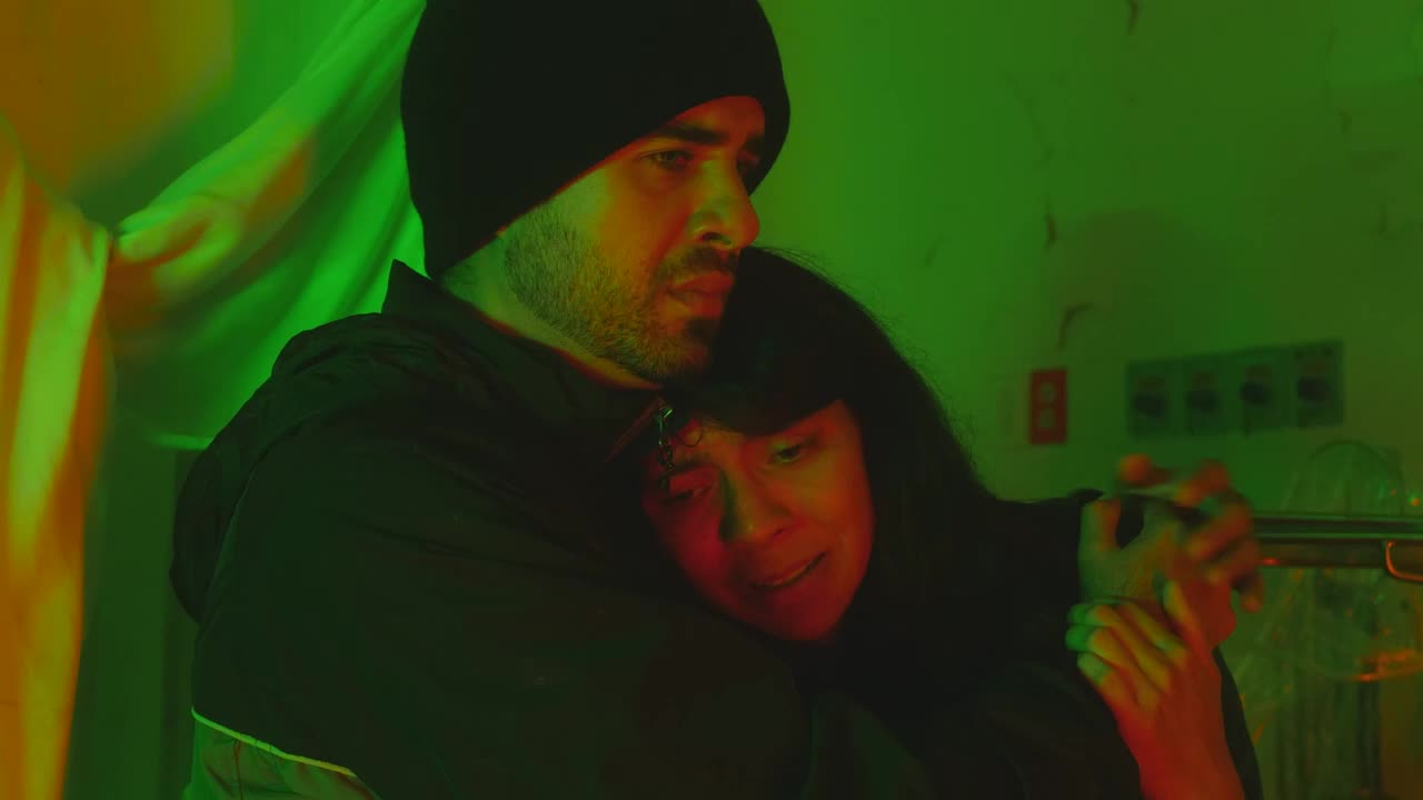 Stock Video Man Comforting A Girl Who Is Crying Loudly Animated Wallpaper - Free Download