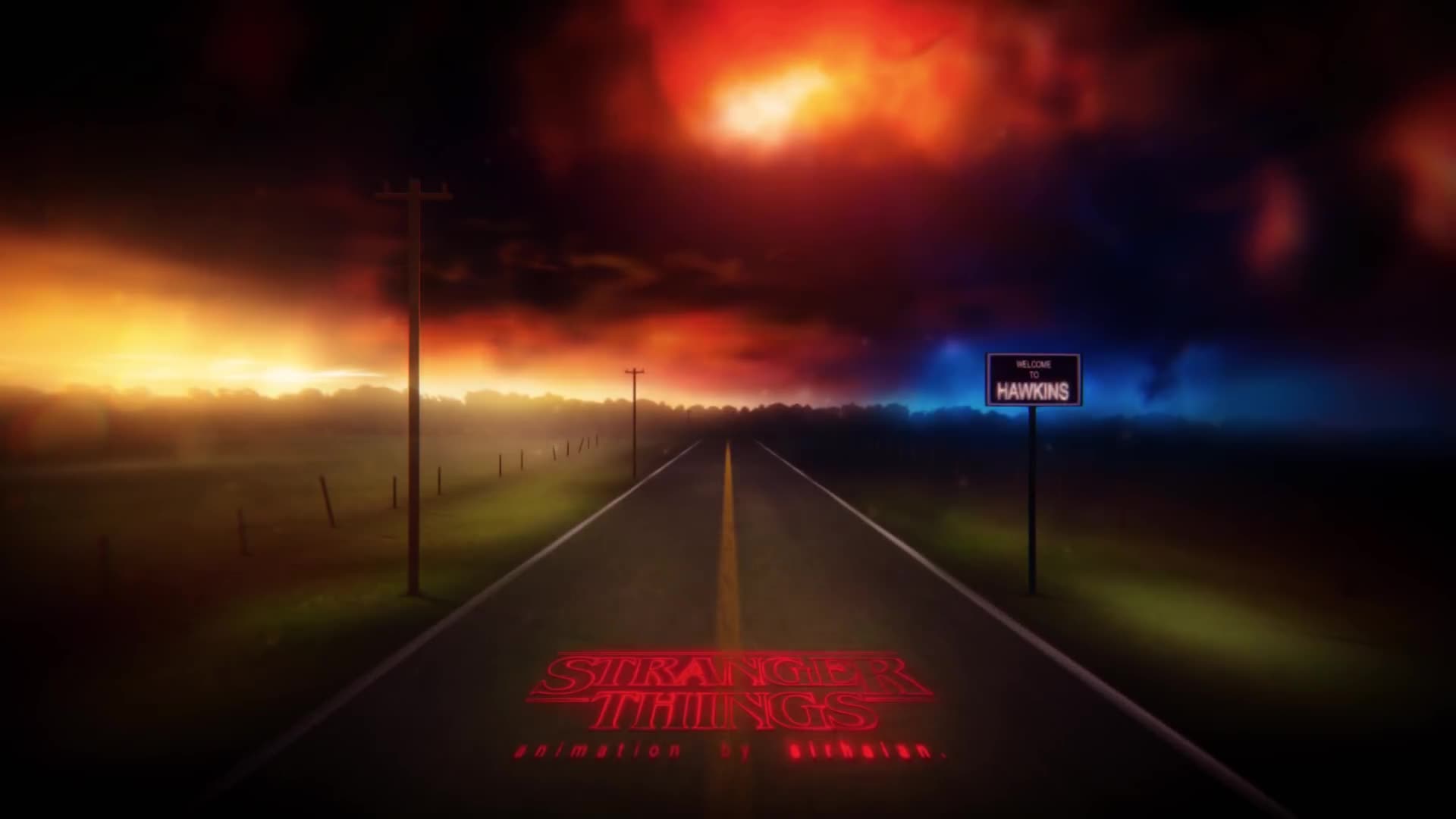 VFX Art Scene   Stranger Things Animated Windows - Free Download