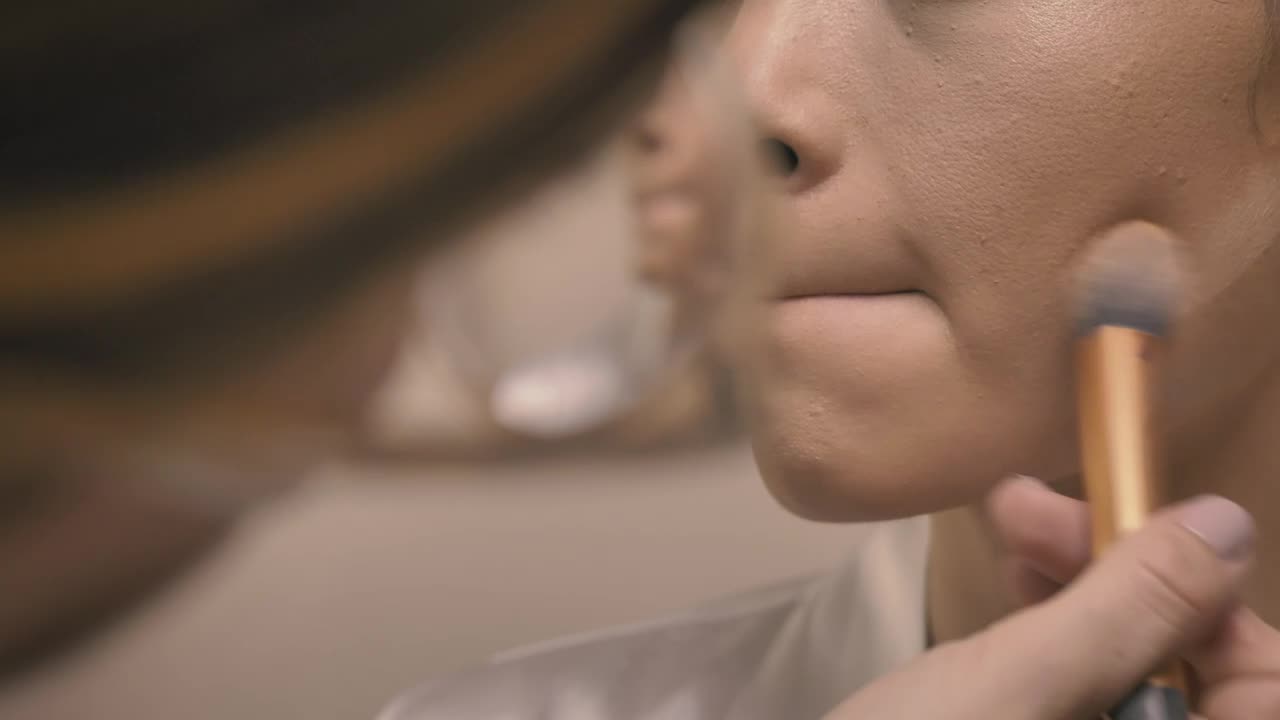 Stock Video Face Of A Bride Being Made Up Live Wallpaper For PC - Free Download