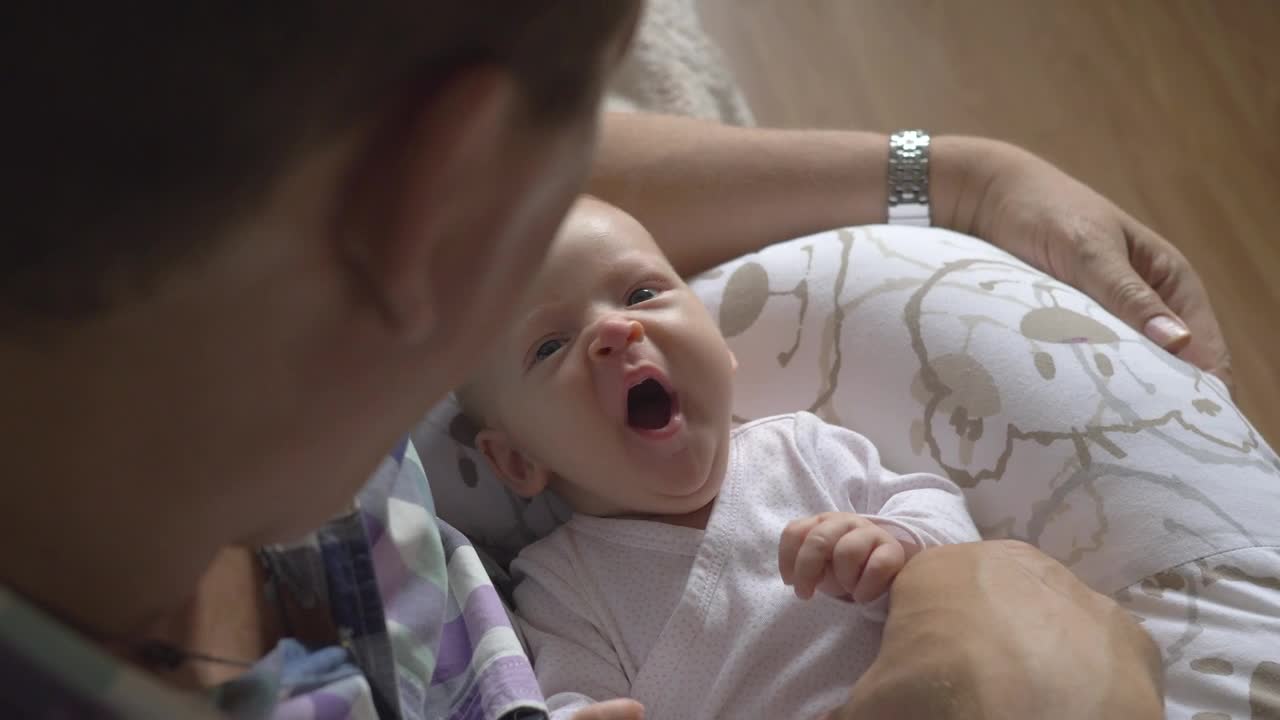 Stock Video Grandfather And Newborn Child Live Wallpaper For PC - Free Download