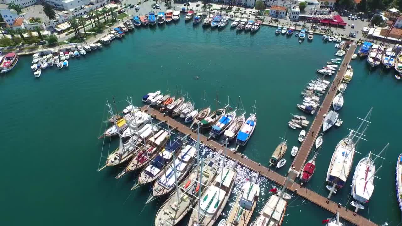 Stock Video Marina Aerial Vie Animated Wallpaper - Free Download