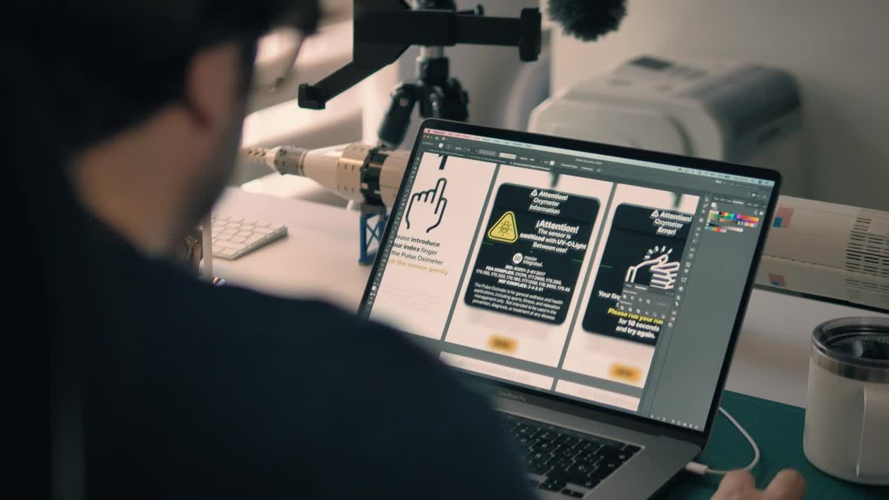 Free Stock Video Working On The Computer In A Technology Workshop Live Wallpaper - Free Download