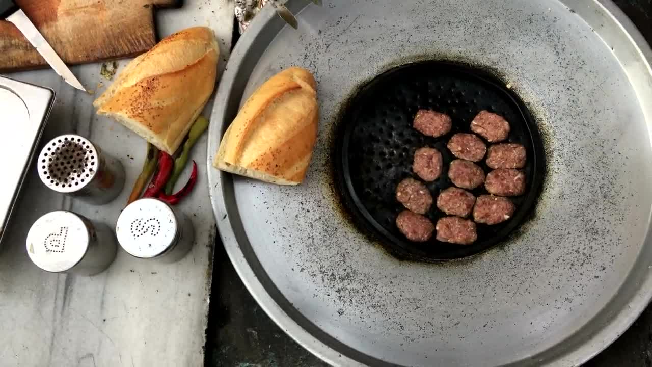 Stock Video Cooking Meat Balls Top Shot Live Wallpaper For PC - Free Download