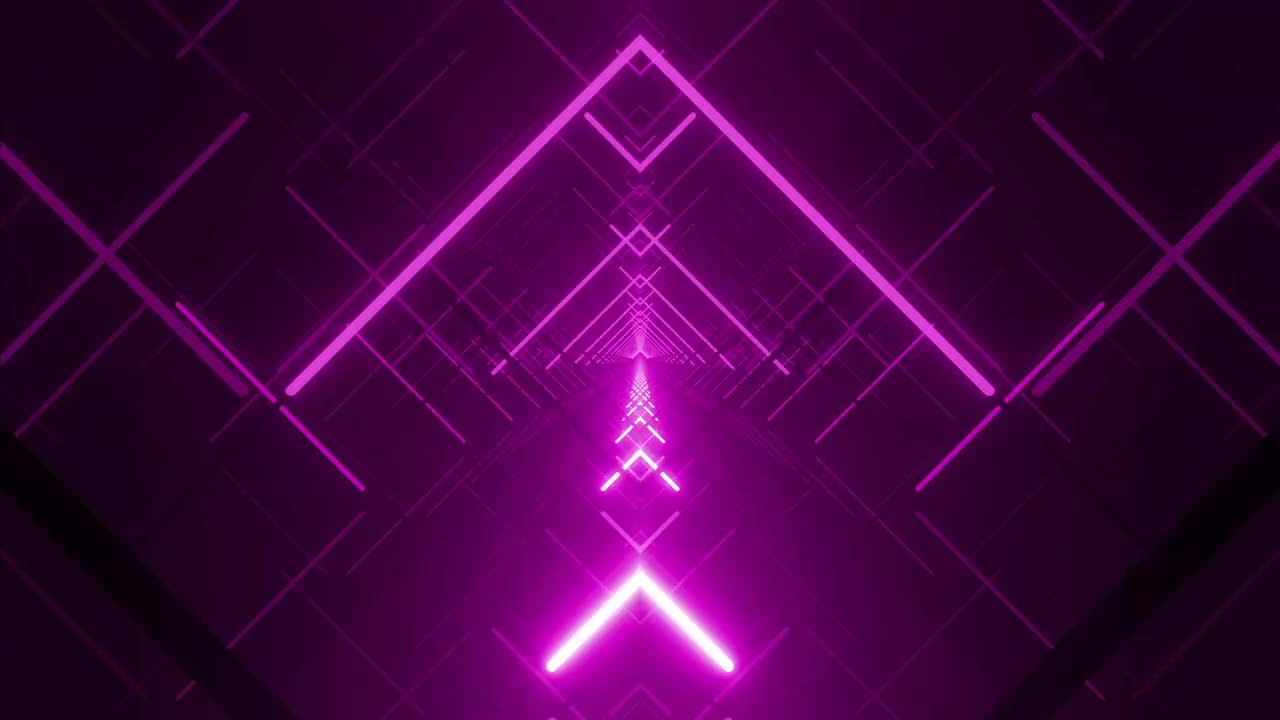 Stock Video Crossing A Rhombus Passage Of Violet Lights Live Wallpaper For PC - Free Download
