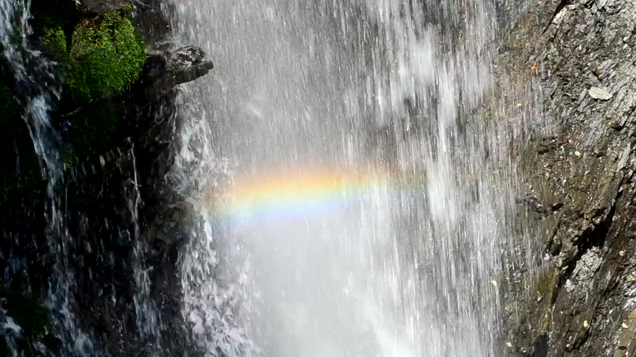 Video Stock Rainbow Forming In Falling Water Live Wallpaper Free - Free Download