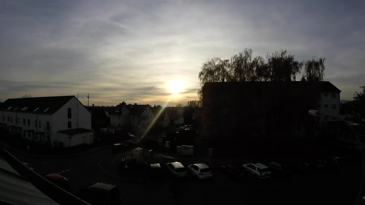 Free Stock Video Silhouette Of Buildings In A German Quarter Live Wallpaper - Free Download