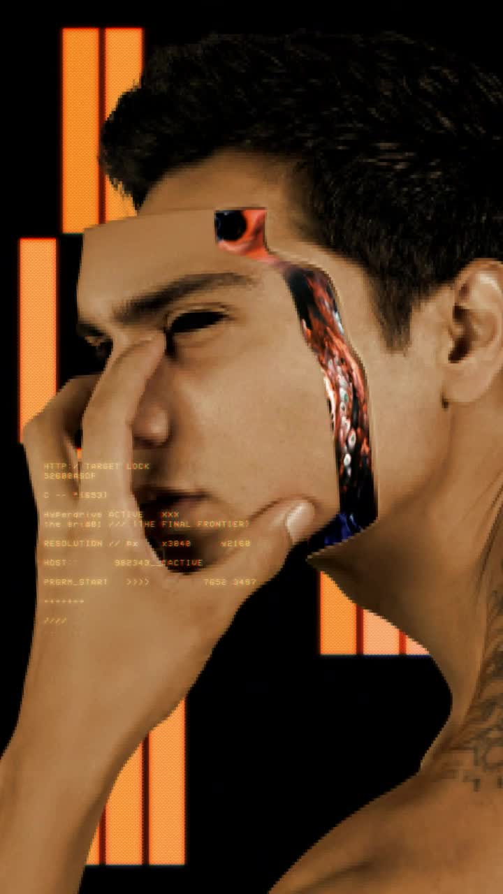 Free Video Stock Strange And Colorful Video Of A Man Removing His Face Live Wallpaper - Free Download