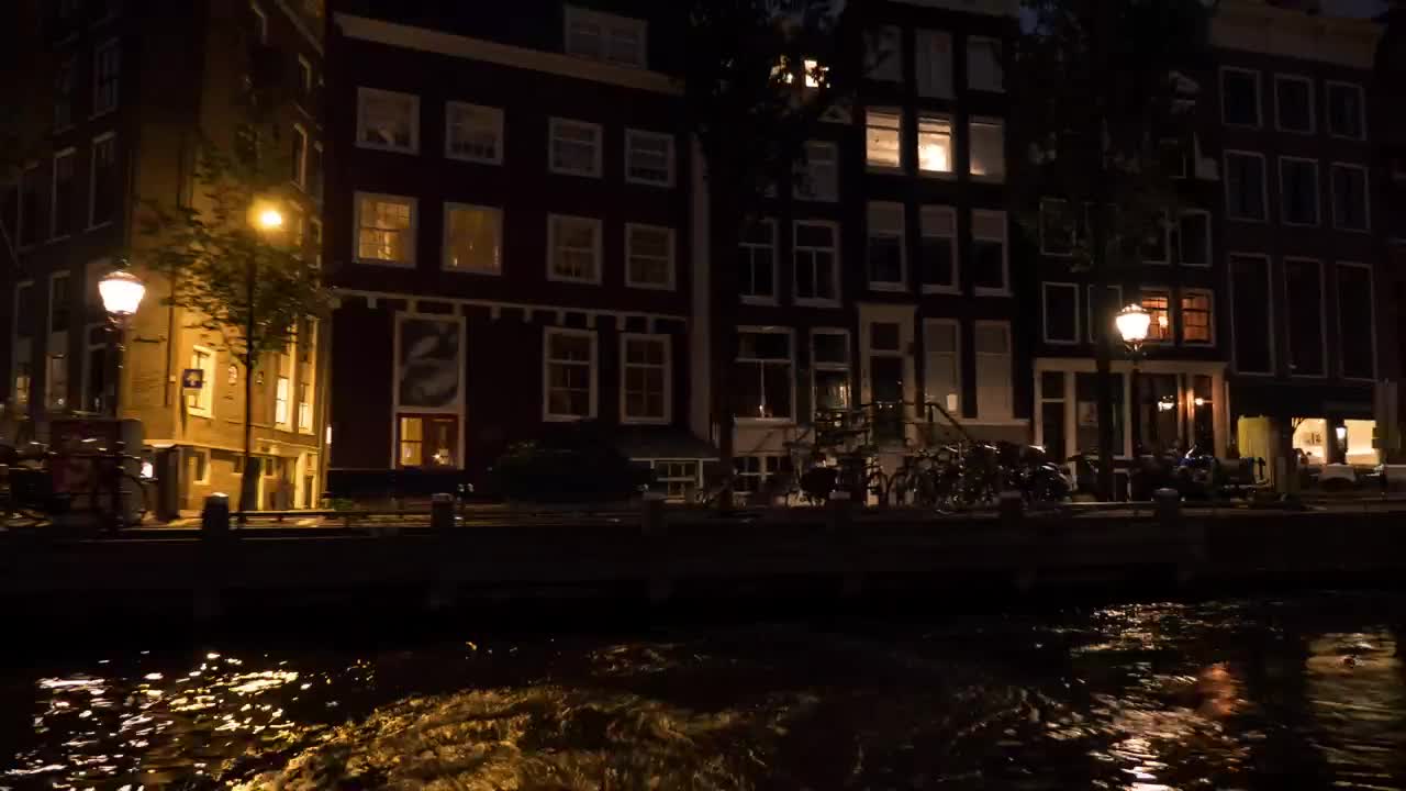 Free Video Stock timelapse of a river cruise at night Live Wallpaper - Free Download