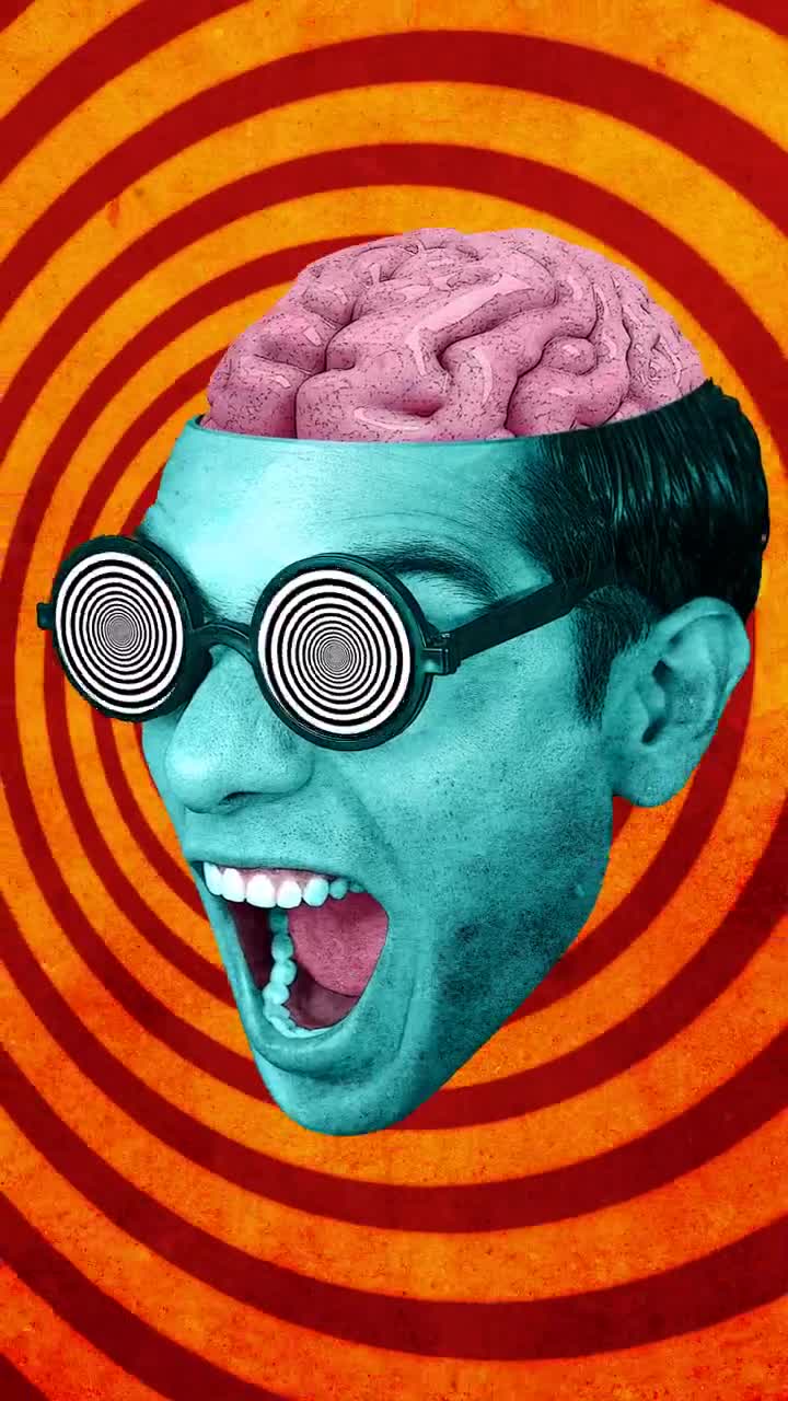 Stock Video Dynamic Animation Of The Head Of A Screaming Man Live Wallpaper For PC - Free Download
