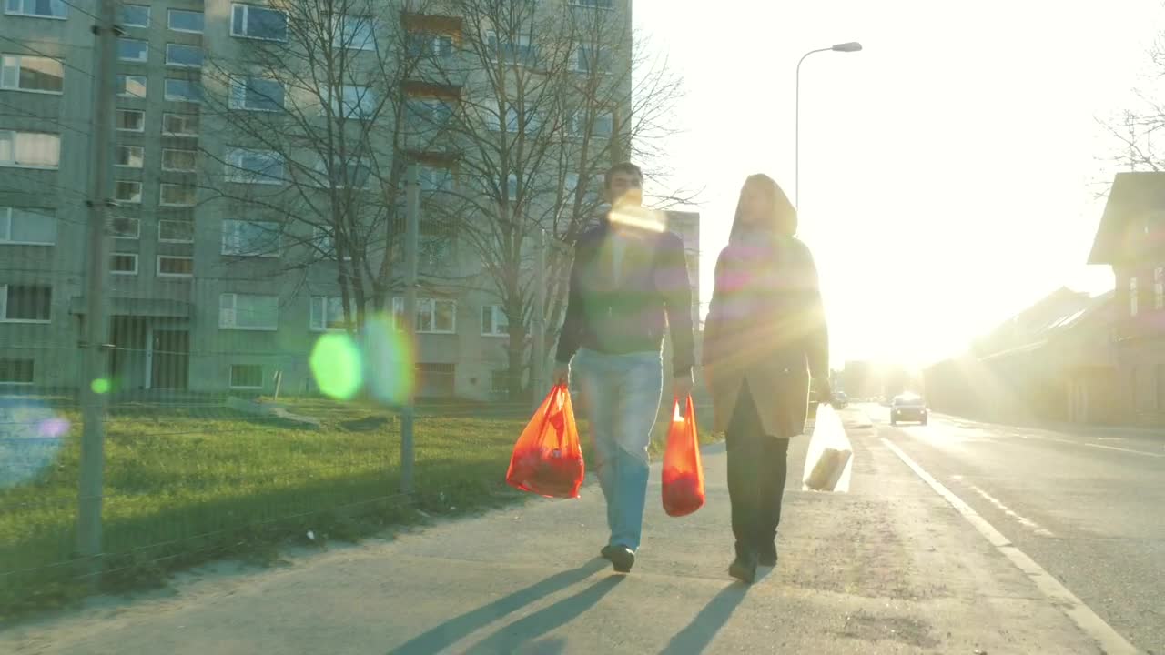 Video Stock Carrying Shopping Bags Home Live Wallpaper For PC - Free Download