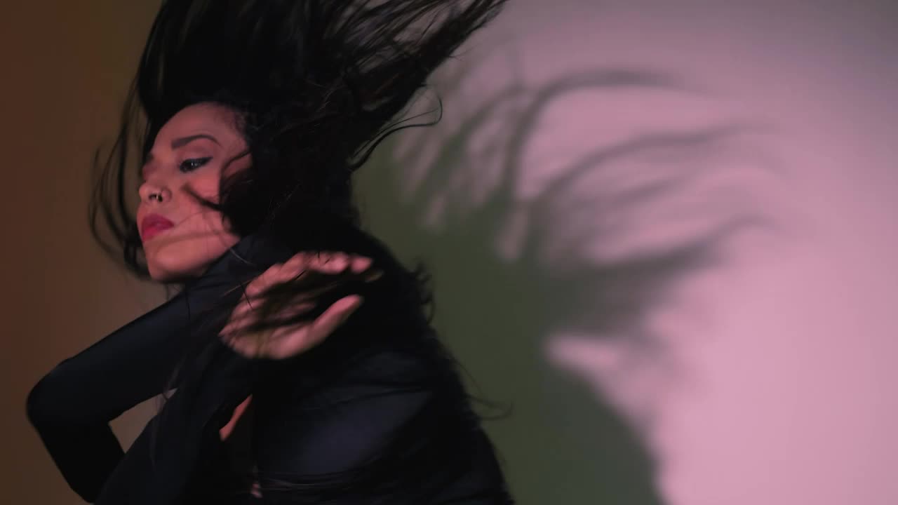 Video Stock Portrait Of A Girl Dancing Cheerfully Live Wallpaper Free - Free Download