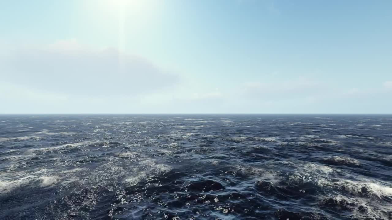 Stock Video Immense D Sea Gently Rippling Under The Sun Animated Wallpaper - Free Download
