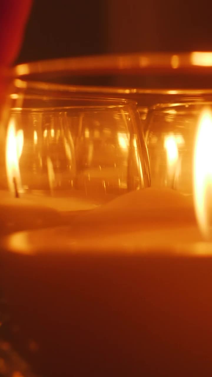 Video Stock Candles In The Dark Arranged By A Persons Hand Live Wallpaper For PC - Free Download