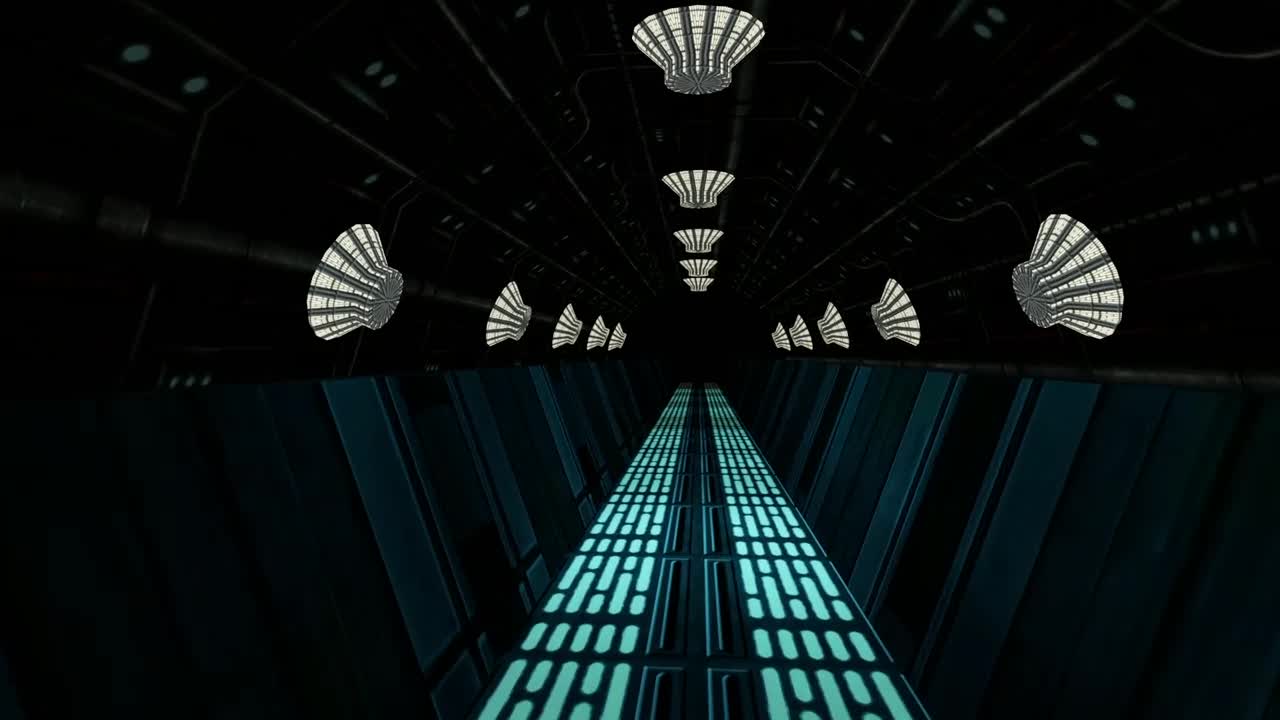 Stock Video Leaving A Spaceship Tunnel D Render Animated Wallpaper - Free Download