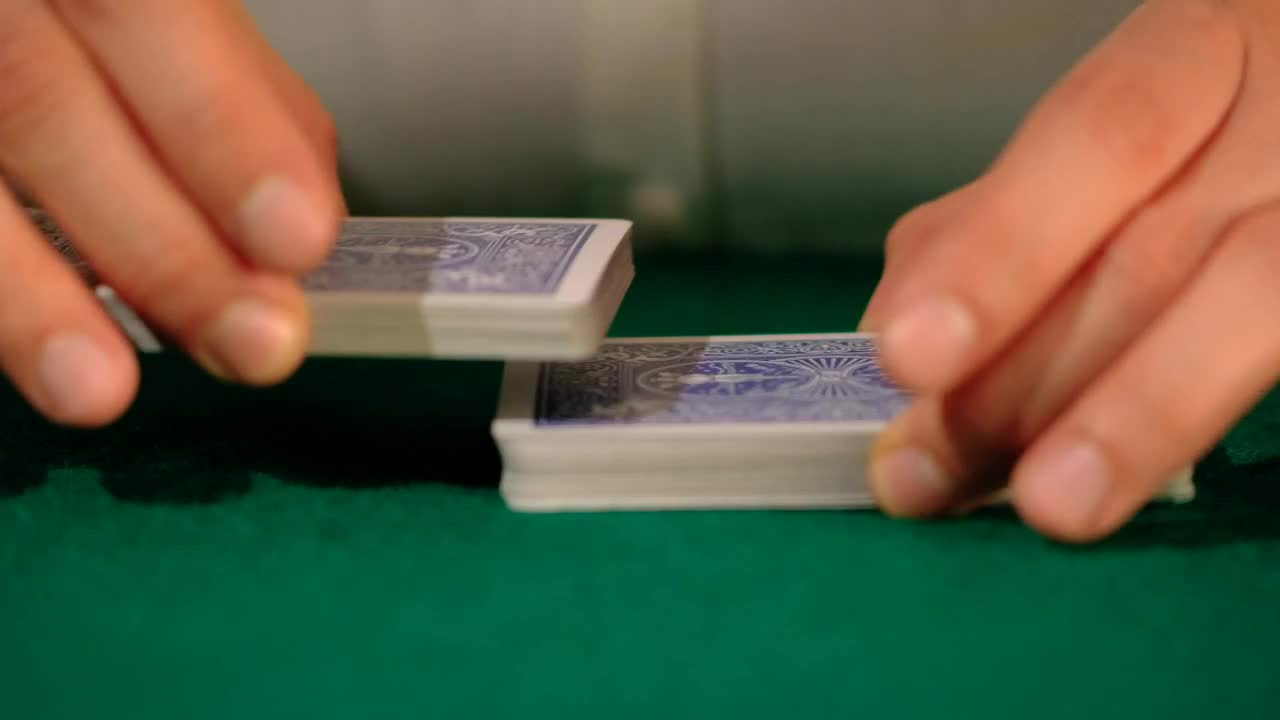 Video Stock Person Shuffling Poker Cards Live Wallpaper Free - Free Download