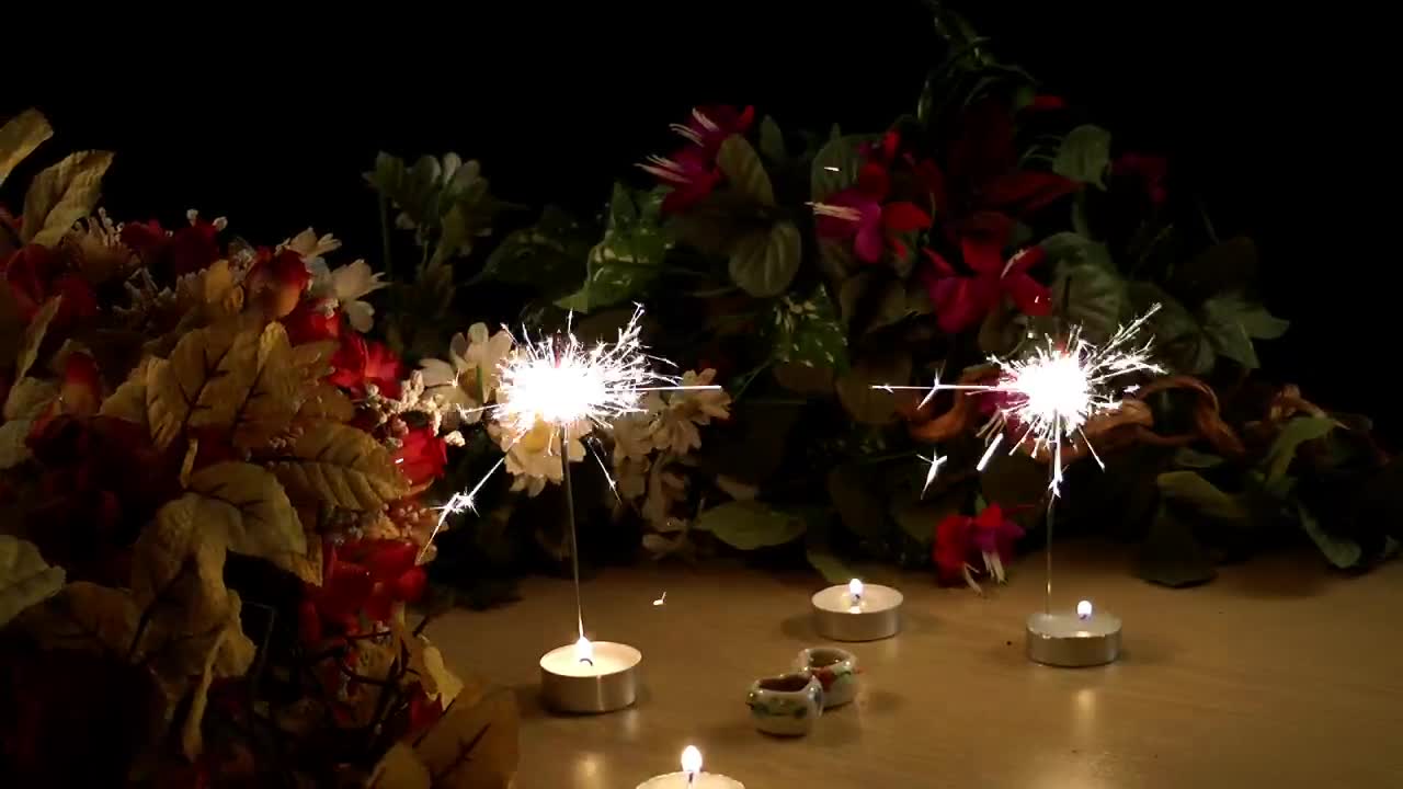 Stock Video Birthday Ornament Candles Flares And Flowers Live Wallpaper For PC - Free Download