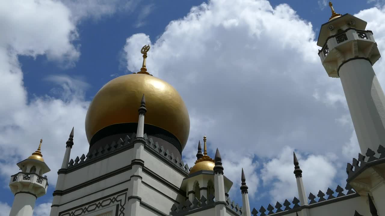Stock Video Islamic Temple And The Sky Animated Wallpaper - Free Download