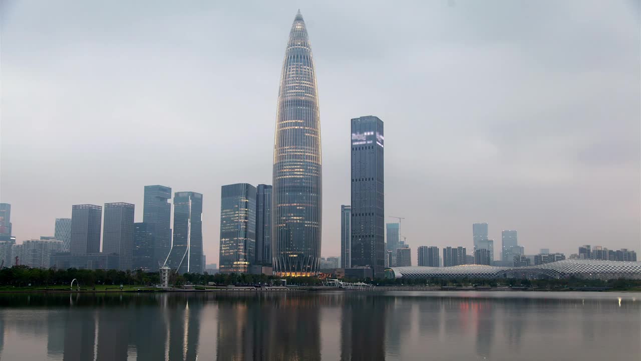 Free Stock Video Shenzen Skyscrapers With Flashing Lights Live Wallpaper - Free Download