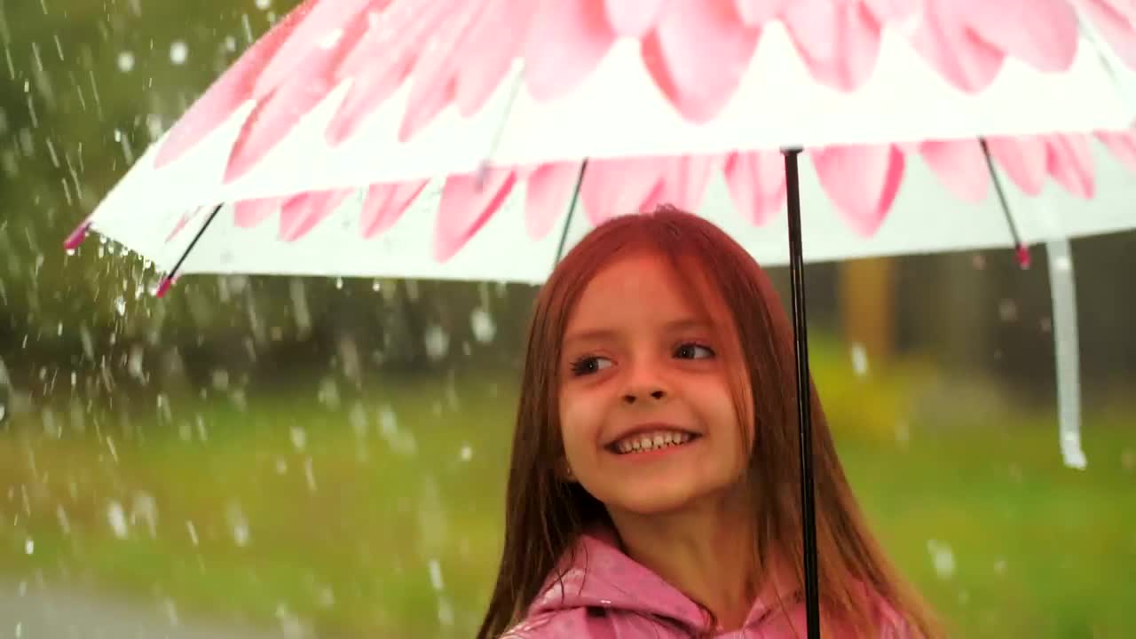 Free Stock Video Very Happy Girl Jumping In The Rain Live Wallpaper - Free Download