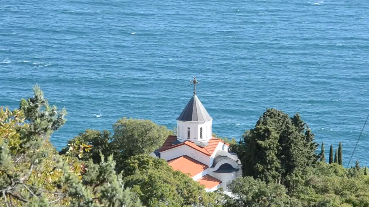 Stock Video Dome Of A Church Near The Sea From Afar Live Wallpaper For PC - Free Download