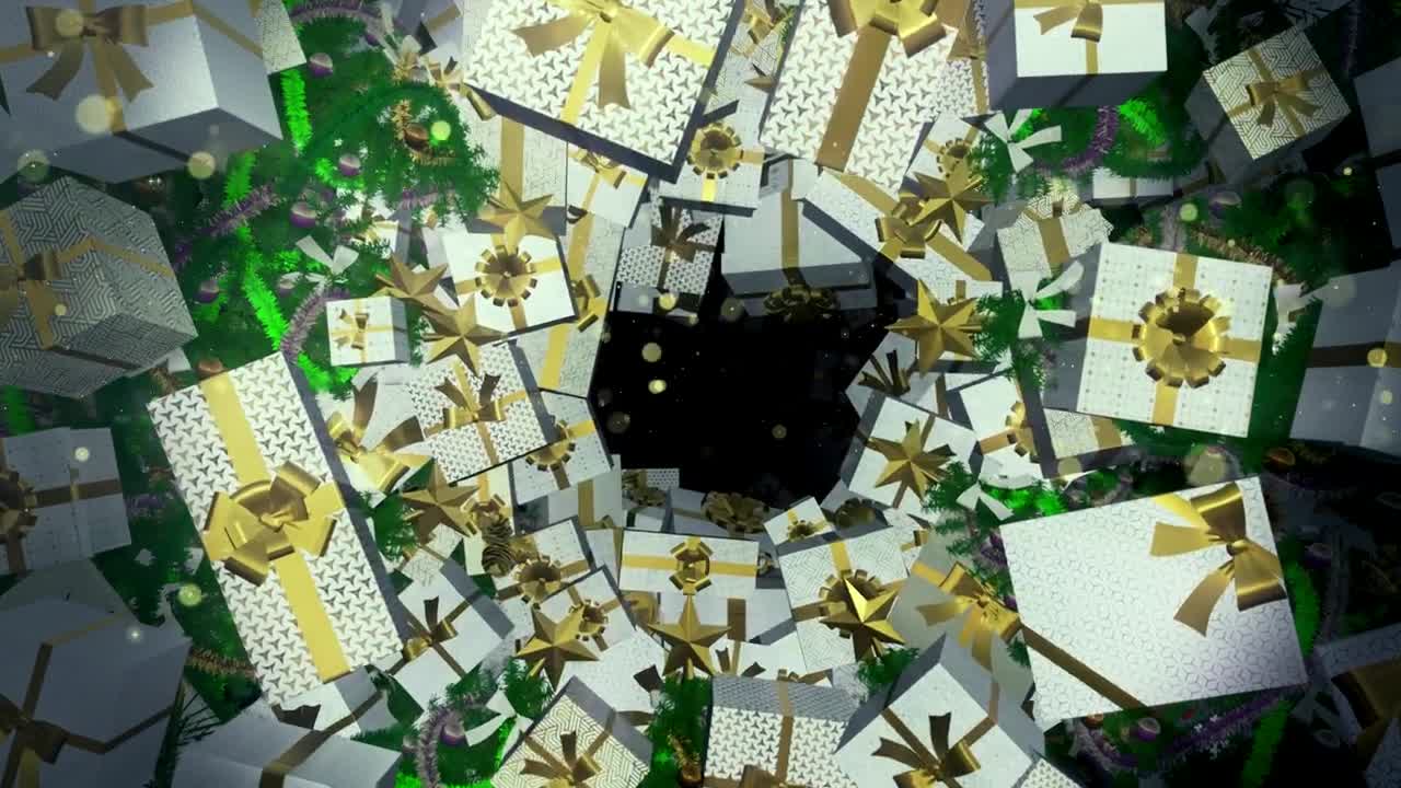 Video Stock Christmas Trees And Gifts D Tunnel Live Wallpaper For PC - Free Download