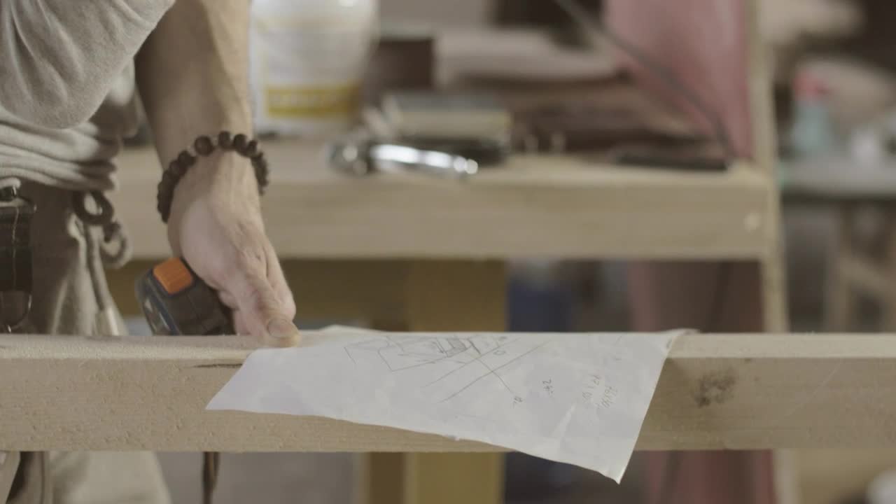 Video Stock Carpenter Reviewing Plans Live Wallpaper For PC - Free Download