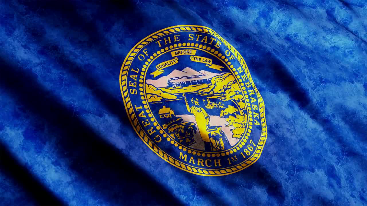 Stock Video Nebraska State Waving Flag Live Wallpaper - Free Download