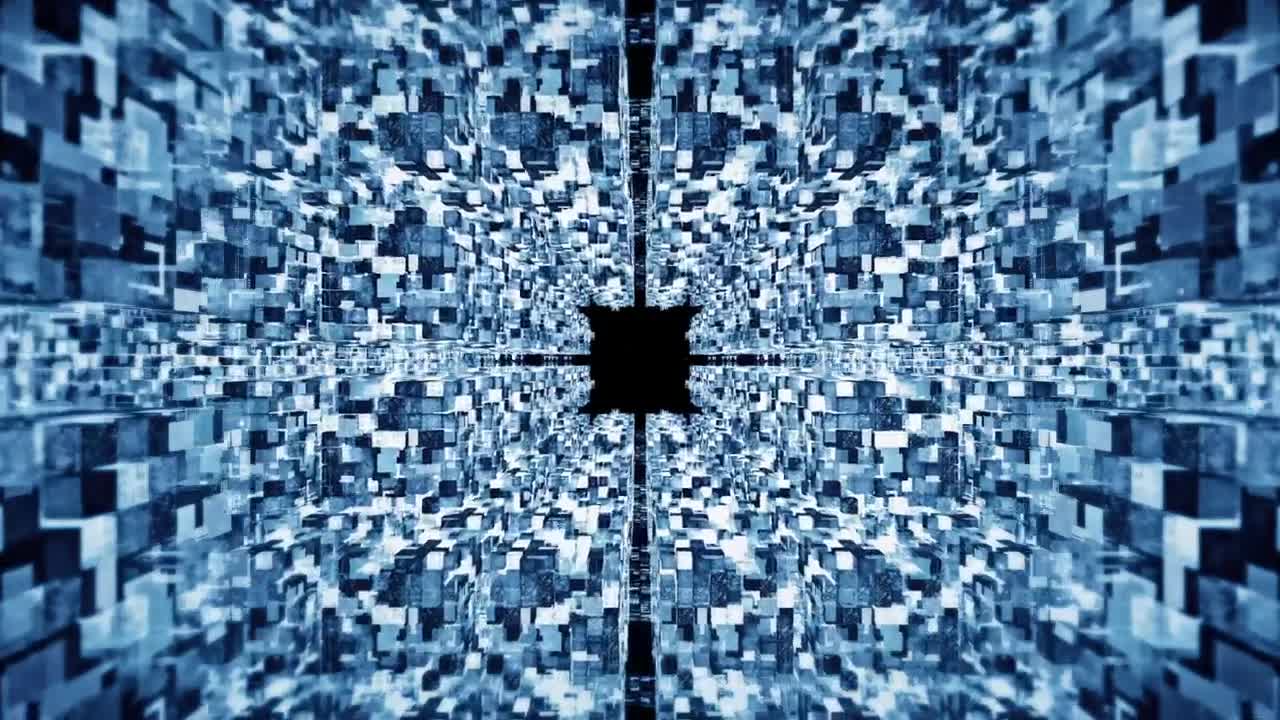 Stock Footage Virtual World Of Information Blocks Live Wallpaper - Free Download