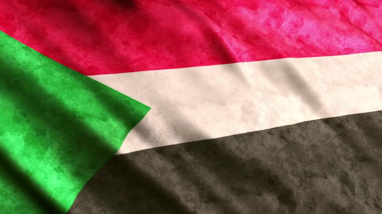 Free Video Stock Sudan Flag In Detail Live Wallpaper - Free Download