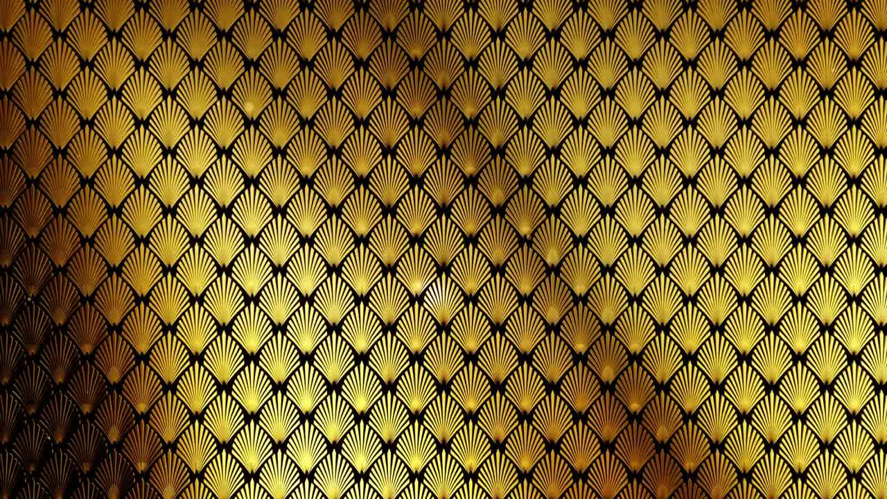 Stock Video Golden Decorations Of Plants On A Wall Live Wallpaper For PC - Free Download