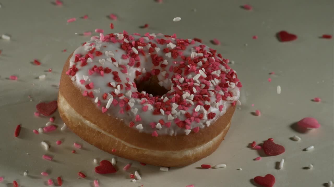 Stock Video Donuts Decorations Falling In Bouncing Live Wallpaper For PC - Free Download