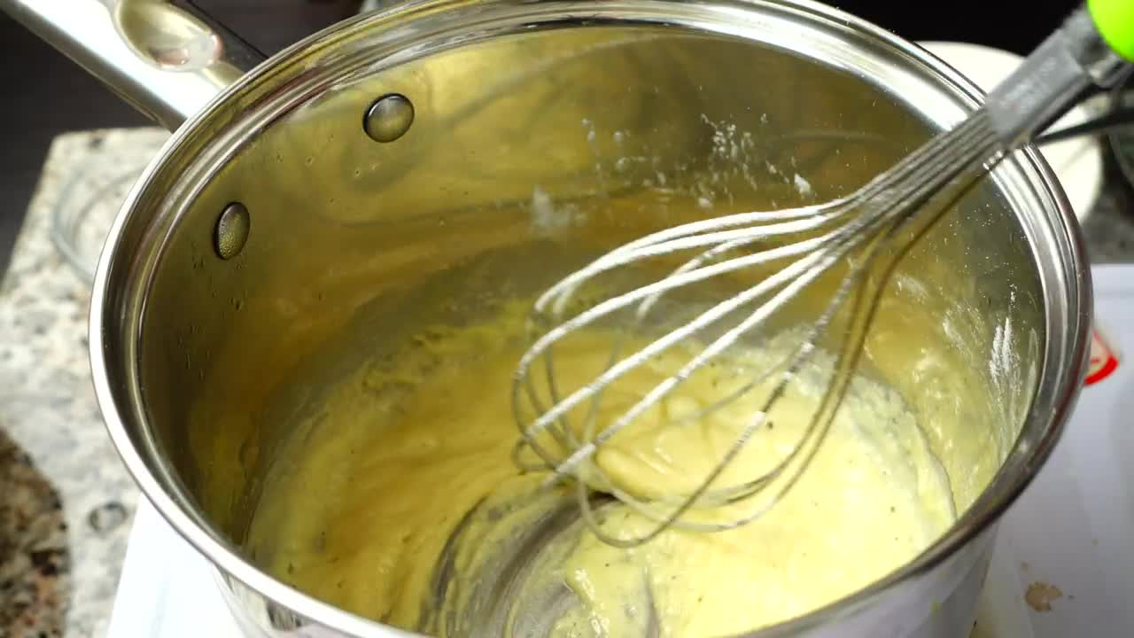 Stock Video Cooking Béchamel Sauce Slow Motion Live Wallpaper For PC - Free Download
