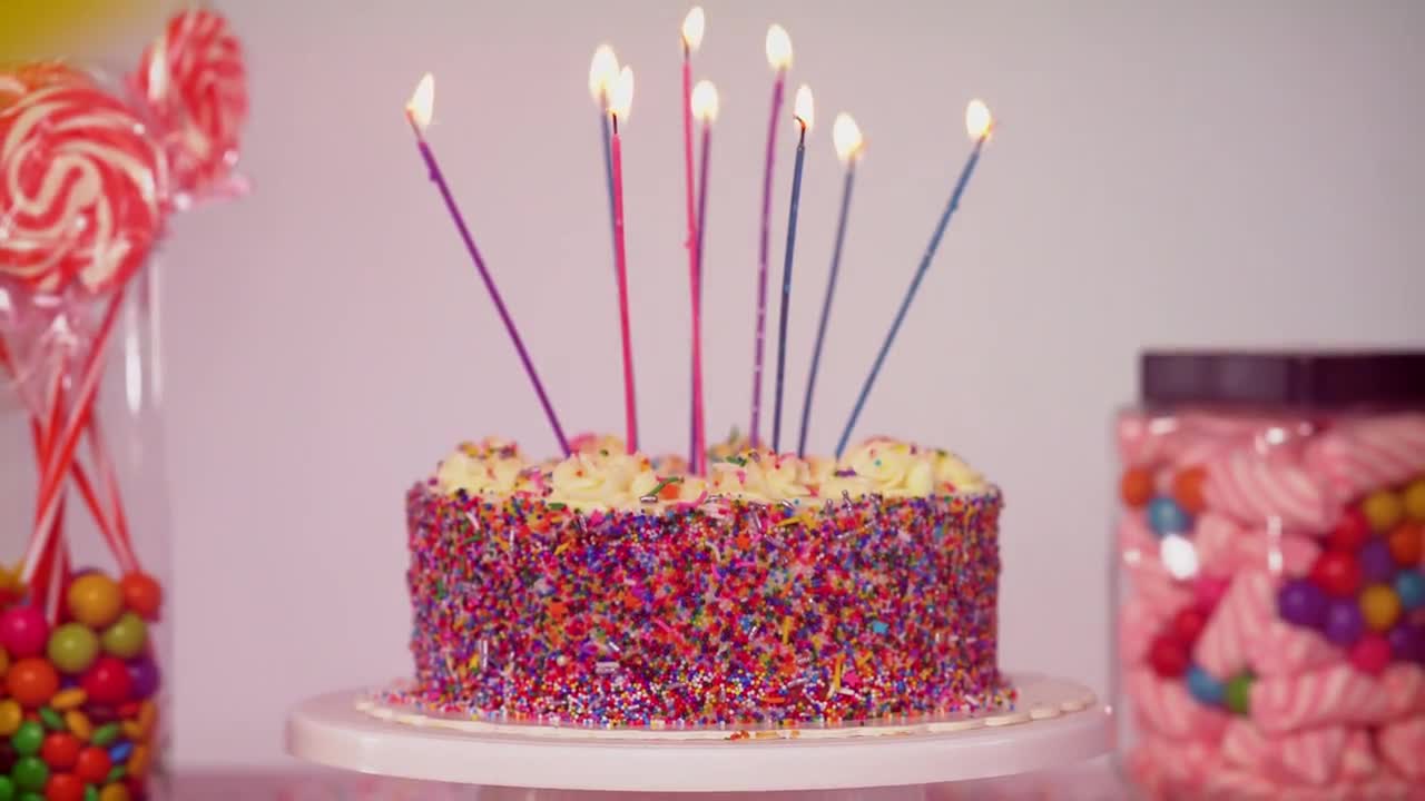 Stock Video Birthday Confetti Logo Live Wallpaper For PC - Free Download