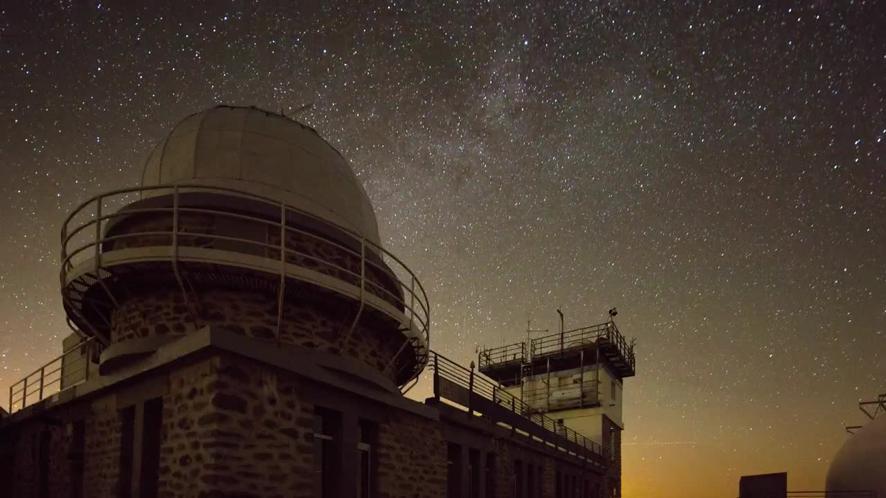 Stock Video Observatory Under A Starry Sky Live Wallpaper - Free Download