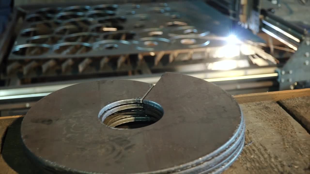 Stock Video Cutting Steel In A Factory Live Wallpaper For PC - Free Download