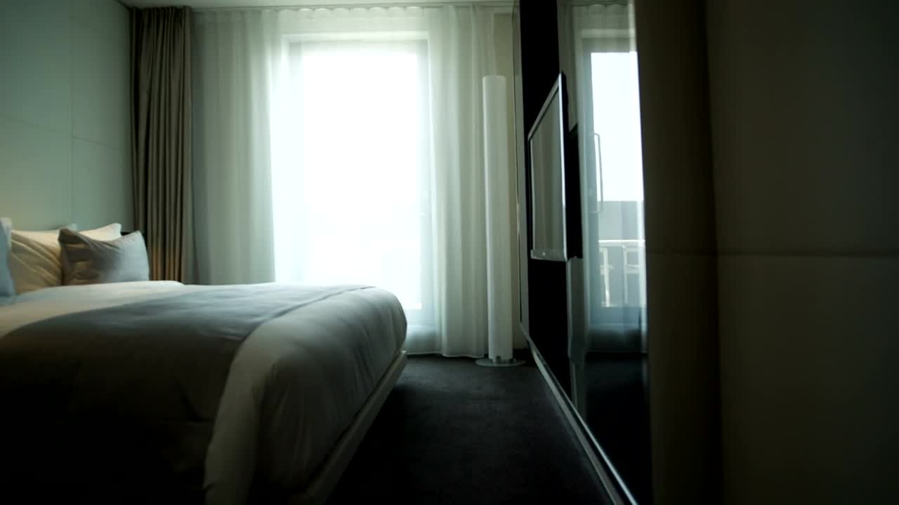 Stock Video Luxury Hotel Room Panning Shot Animated Wallpaper - Free Download