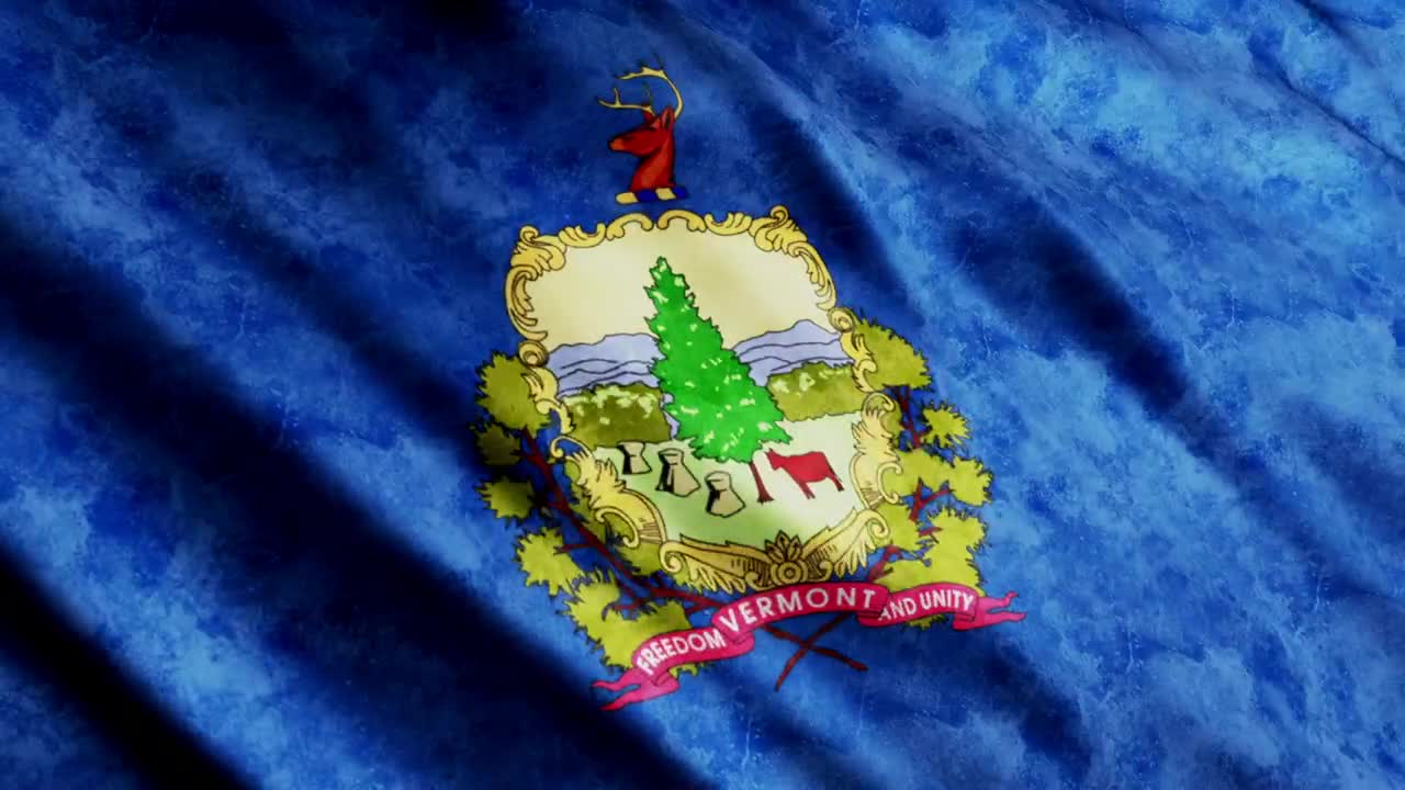 Stock Footage Vermont State Flag D Animation Live Wallpaper - Free Download