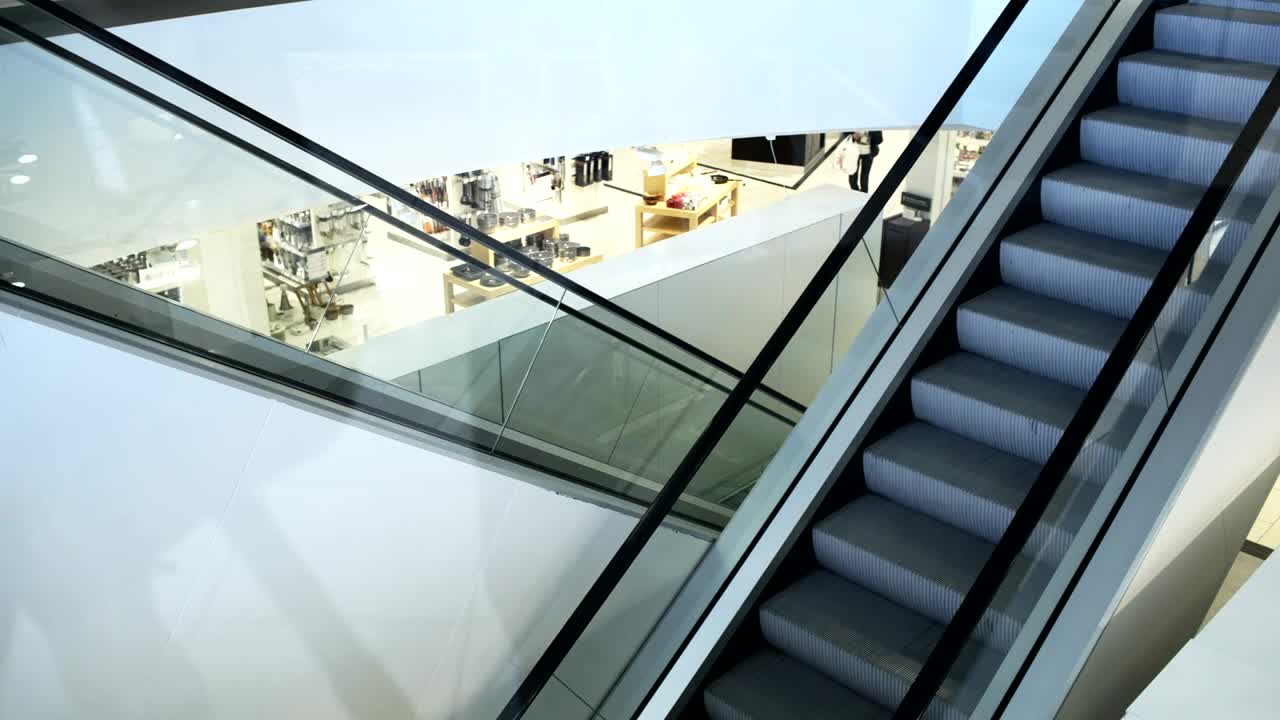 Stock Video Moving Stairs Inside A Building Live Wallpaper - Free Download